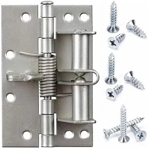 Jinsinto 2 Pack 4 Inch Self-Aligning Spring Hinges, Self-Closing, Removable Spring Hinges,