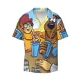 thumbnail image 6 of Saiise Scooby-Doo G Mens Front Pocket Hawaiian Shirts Casual Floral Shirts Short Sleeve Button Down Beach Tropical Shirts, 6 of 6