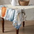 thumbnail image 4 of Blue Pumpkins Fall Table Cloth Waterproof Tablecloths, Thanksgiving Leaves Farmhouse Tablecloth Dining Table Cover for Kitchen Party Tabletop Outdoor, Square Tablecloth 54x54 Inch, 4 of 9