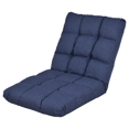 thumbnail image 1 of Gymax Chaise de Jeu Pliante Réglable Chaise de Sol Rembourrée Canapé Paresseux Pliant Réglable Bleu, 1 of 10