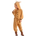 thumbnail image 4 of Ticikt Adorable Unisex Kids Boys Girls Animal Hooded Romper Jumpsuit with Pocket for Playful Dress Up,Color:Khaki,Size:7-8 Years, 4 of 6