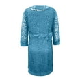 thumbnail image 4 of Robes pour la Mère de la Mariée pour Femmes Manches Longues Veste Longueur Genou, 4 of 6