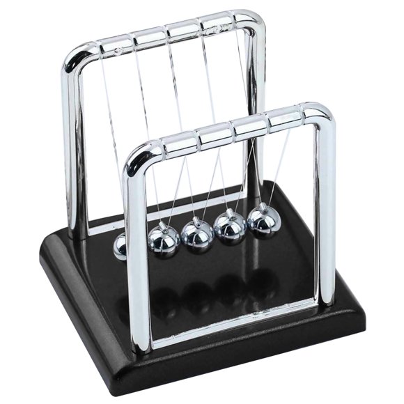 Newton's Cradle with Rustless Steel Balls Calming Desk Decoration for Stress Relief and Focus