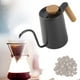 thumbnail image 3 of Cafetera de goteo de acero inoxidable de 600 ml con mango y pico largo (negra), 3 of 9