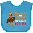 thumbnail image 3 of Inktastic Thanksgiving Mommy Daddy Thankful for Me Boys or Girls Baby Bib, 3 of 4