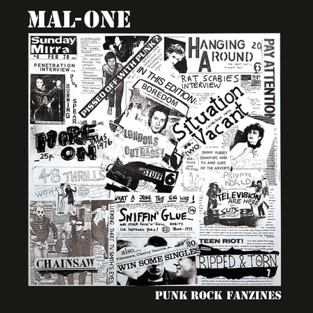 MAL-ONE Punk Rock Fanzines (Vinyl Record) 7 Single