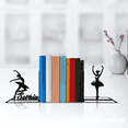 thumbnail image 2 of Handmadetneonsign Ballerina Metal Bookends Bulldog Dancer Name Bookend, Ballet Table Bookshelf Decor 039785, 2 of 5