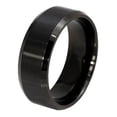 thumbnail image 2 of SmartBy Men's Women's 8mm Wide Band 18K Gold Plated Titanium Steel Ring Jewelry US 5-14, 2 of 6