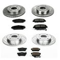 thumbnail image 3 of Power Stop Front and Rear Brake Kit with Drilled & Slotted Rotors and Ceramic Brake Pads K1034, 3 of 10