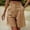 Khaki, variant on Shorts for Women%27s Shorts Casual Wide-Leg Breathable High-Waist Slim Straight Pants for Everyday Comfort Brown S