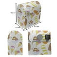 thumbnail image 4 of Dessert Stand Mixer Cover, Assorted Colorful Ice Creams in Cones and Cups Depiction on Plain Backdrop, Kitchen Appliance Organizer Bag Cover with Pockets, 5 Quarts, White Multicolor, by Ambesonne, 4 of 4