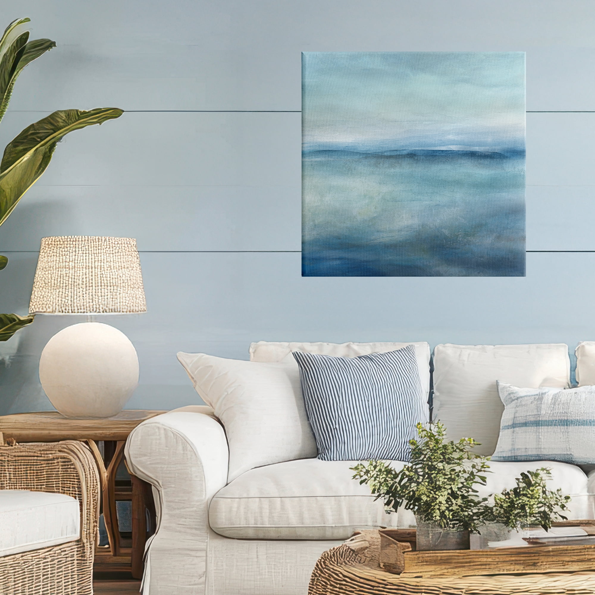 Stupell Industries Misty Blue Coastal Horizon Canvas Wall Art, design by Carol Robinson