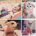 thumbnail image 5 of Sudadera con capucha para mascotas, traje de gato y conejo con orejas de conejo, sudadera bonita, suéter de punto para cachorros de primavera y otoño, prendas de punto suaves para gatitos Xemadio WRMH-938-5, 5 of 5