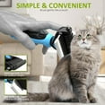 thumbnail image 4 of Spring Blossoms 2 in 1 Professional Grooming Rake for Cats & Dogs-Dematting Comb for Easy Mats & Tangles Removing,Hair Removal Cleaner for Pets(Blue), 4 of 7