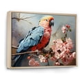 thumbnail image 2 of Designart "Exotic Grace In Blue Parrots I" Parrot Floater Framed Wall Art Prints, 2 of 5