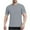 Gray, variant on Wyobmus Mens Summer T Shirts Slim Fit Short Sleeved Solid Color Crew Neck Tops Breathable Quick Dry Mesh Sport Blouses Shirts M-3X White