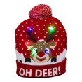 thumbnail image 1 of Sombrero de Navidad de punto Patrón de dibujos animados Sombrero cálido Sombrero creativo unisex colorido suave, 1 of 4