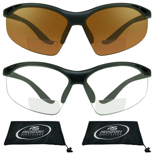 proSPORT Bifocal sunglass Safety Reader Z87 Wrap Around No Slip Grip
