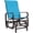 Blue, variant on Resenkos Single Lounger, Metal Mesh Rocker, Lightweight Chair, Comfortable Outdoor Relaxation,Blue