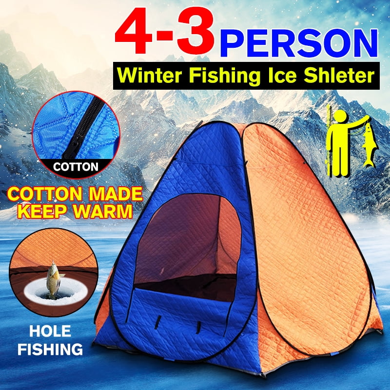 Portable Fishing Tent Ice Shelter Fishing Large Camping Tent For 4