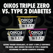Oikos Triple Zero 15g Protein, 0g Added Sugar, Fat Free Peach Greek Yogurt Cup, 5.3 oz