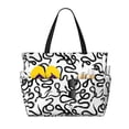 thumbnail image 1 of Easygdp Hand Drawn Snake Bolsa de Viaje de Playa de Gran Capacidad, Bolsa Tote Perfecta para la Playa, Escapadas de Fin de Semana y Viajes, 1 of 7
