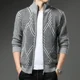 thumbnail image 4 of Cárdigan de punto con bolsillos para hombre, abrigos de manga larga, ropa popular coreana, suéter para hombre, corte holgado, ropa de calle original informal, 4 of 5