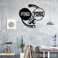 thumbnail image 4 of Craftnamesign Ping Pong Metal Wall Art Led Light, Table Tennis Metal Sign, Sport Sign Club Decor, 4 of 5