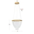 thumbnail image 5 of Retro Lassel-like LED Chandelier, Modern Novel Dimmable LED Pendant Light for Living Room Dining Room Kitchen Hallway, 5 of 7