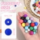 thumbnail image 2 of Uxcell 60 Pcs Cuentas de Silicona, Cuentas Redondas de 9mm Color Caramelo a Granel para Llaveros Pulseras Collares Bolígrafos Suministros de Manualidades DIY, Azul Oscuro, 2 of 7