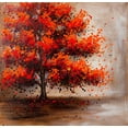 thumbnail image 2 of Atelier B Art Studio 12x12 Gold Ornate Wood Framed with Double Matting Museum Art Print Titled - TREE WITH DOTTED LEAVES, 2 of 4
