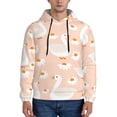 thumbnail image 2 of Bingfone Geese And Flower Men'S Drawstring Hoodie Long Sleeve Pocket Sweatshirts-3x-Large, 2 of 9