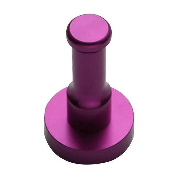 Hanging Clothes Hook Round Shape Space Aluminum Door Hook Key Holding Purple Stylish Design Home Hotel 1Pcs