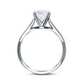 thumbnail image 3 of Solitaire Teardrop Simulated Cubic Zirconia Wedding Ring 925 Sterling Silver Size 10, 3 of 5