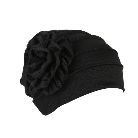 Women Chemo Headscarf Hair Loss - Cancer Slip On Headwear Turbans Muslim Hijab Side Flower Cap