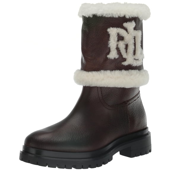 Lauren Ralph Lauren Women''s Carter MID Boot Fashion, Brown, 7