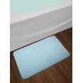 thumbnail image 2 of Modern Bath Mat, Pool Water Wavy Lines Circled Web like Design with Backdrop Art Print, Non-Slip Plush Mat Bathroom Kitchen Laundry Room Decor, 29.5 X 17.5 Inches, Pale Blue and White, Ambesonne, 2 of 2