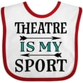 thumbnail image 3 of Inktastic Theatre is My Sport Drama Acting Boys or Girls Baby Bib, 3 of 4