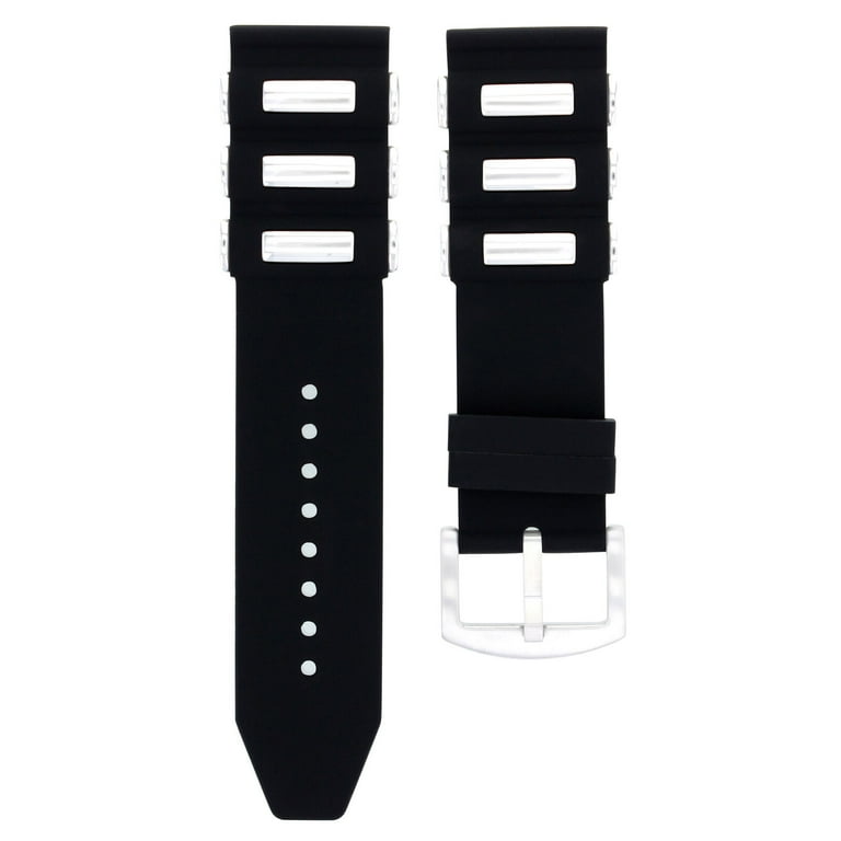 26MM SILICONE RUBBER DIVER BAND STRAP FOR INVICTA S1 RALLY MAORI SHARK 26426 BLK
