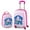 Pink+Blue, variant on Costway 2PC Kids Carry On Luggage Set 12" Backpack and 16" Rolling Suitcase for Travel Pink + Blue