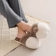 thumbnail image 3 of GOOHOCHY 1 par de hermosas pantuflas cálidas de invierno para interiores para hombre y mujer., 3 of 8