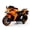 Orange, variant on HTW Kids Electric Motorcycle with LED Light-Up Wheels, 12V Ride-On Motorbike w/Training Wheels for Boys Girls Ages 3-8, Pink