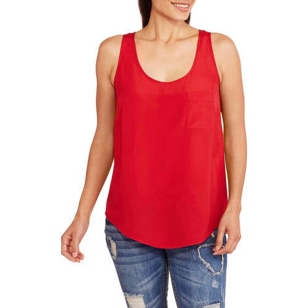 Faded Glory Women's Woven Causal Tank Tops - Walmart.com