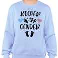 thumbnail image 2 of Keeper of the Gender Sweatshirt Unisex X-Large Light Blue, 2 of 5