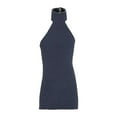 thumbnail image 3 of Vestido elástico para niña a escala 1/12, mini muñeca, vestido informal en miniatura para muñeca femenina de 6'', accesorios para el cuerpo de Azul oscuro, 3 of 8