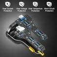 thumbnail image 3 of TOPADRE 138W Ultra-Compact Car Charger, 100W PD Fast Charging with LED Ring Display, Dual USB-C & USB-A, 3 of 7