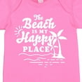 thumbnail image 4 of Inktastic The Beach is My Happy Place with Palm Trees Boys or Girls Baby Bodysuit, 4 of 5