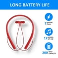 thumbnail image 6 of IPX5 Waterproof Bluetooth Headset,Neckband Design,Intelligent Noise Reduction,HiFi Surround Sound,Bluetooth 5.0,Large Battery,20H Playtime,Low Latency Gaming,Sports Secure Fit Earphones, 6 of 6
