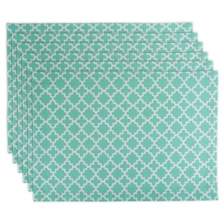 

Aqua Lattice Placemat - Set of 6