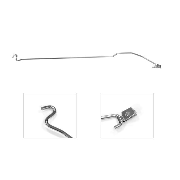Drake Muscle Cars E5RZ-16826-S Hood Prop Rod Stainless Steel
